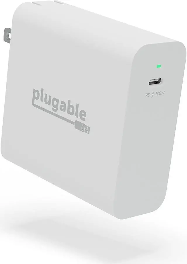 Main image of Plugable 140W USB C Charger, GaN Wall Charger for Laptop, PD 3.1 (EPR) Power Adapter, Compatible with MacBook Pro, MacBook Air iPad Pro, Surface and USB-C Devices