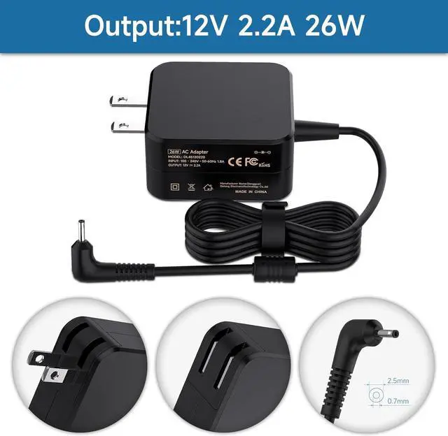 Alt view image 5 of 7 - PA-1250-98 AC Adapter Charger for Samsung 11.6" Chromebook Charger 3 & 2 303c 500c 503c XE500C13 XE501C13 XE500C12 XE303C12 XE503C12 XE503C32 W14-026N1A BA44-00322A Laptop AC Adapter Power Supply