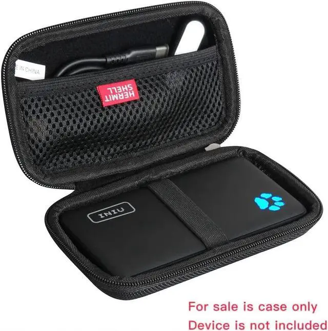 Alt view image 2 of 6 - Hermitshell Hard Travel Case for INIU Portable Charger 10000mAh Power Bank [2022 Version] (Black)