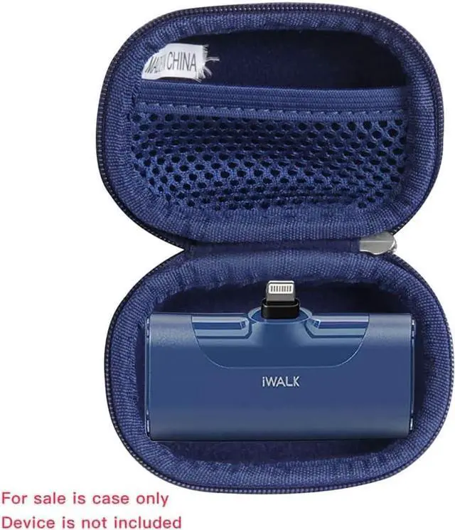 Alt view image 2 of 6 - Hermitshell Hard Travel Case for iWALK 3350mAh / iWALK 4500mAh Ultra-Compact Power Bank (Only Case) (Blue)