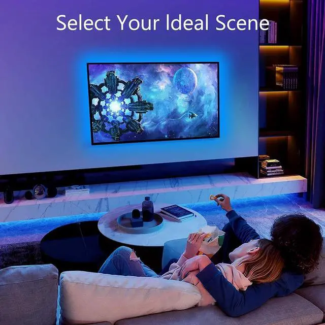 Alt view image 7 of 7 - Bluetooth LED Strip Lights, ALED Light 5050 10M (2 x 5M) 300 LED Stripes Lights Smart-Phone Controlled Waterproof RGB LED Brand Light for Home&Outdoor Decoration