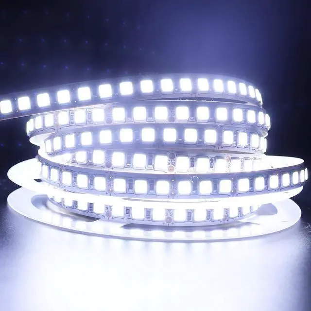 Alt view image 5 of 7 - LED Light Strip, 16.4ft 600 Units SMD 5054 LEDs(5050 Upgraded), 16000LM Flexible 12V DC Light Strips, LED Ribbon, DIY Christmas Home Kitchen Indoor Party Decoration (Waterproof IP65, Cold White 6500K)