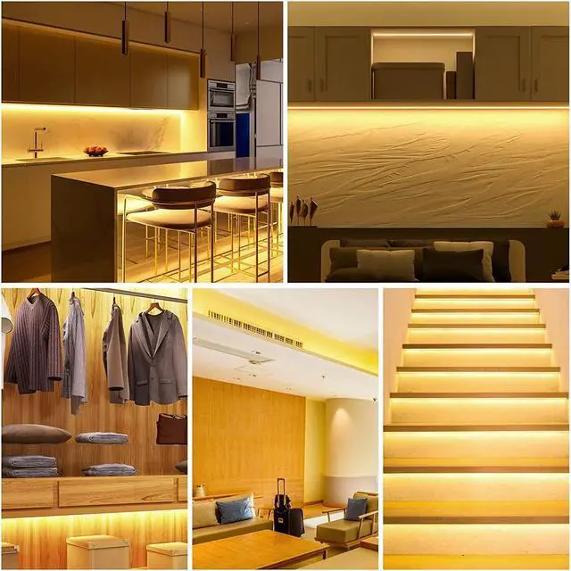 Alt view image 7 of 7 - Flexible COB LED Strip Lights,Warm White 3000K 12V 16.4ft/5m, 320LEDs/M Super Bright High Density FCOB LED Strip Light for TV Backlight, Living Room, Cabinet Lighting,Home Decor Light