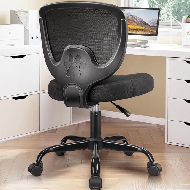 Comfortable armless office discount chair