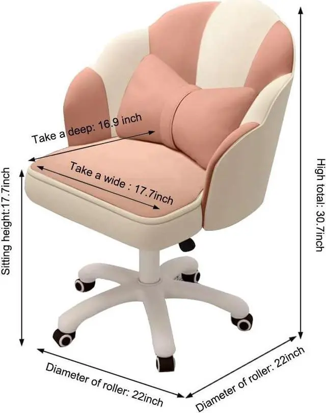 Alt view image 2 of 7 - Home Office Desk Butterfly Chair with Mid-Back Upholstered Modern Tufted Computer Task Chair Swivel Height Adjustable Velvet Accent Chair