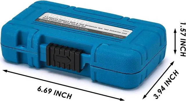 Alt view image 7 of 7 - MIXPOWER 13-Piece 3/8-inch Impact Bolt & Nut Remover Set, Nut Extractor Socket, Bolt Remover Tool Set with Hex Adapter, Metric and SAE