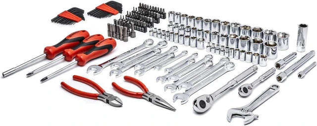 Main image of Crescent 150 Piece 1/4" and 3/8" Drive 6 Point SAE/Metric Professional Tool Set - CTK150