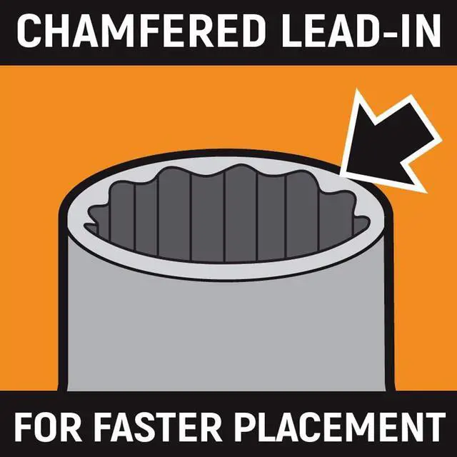 Alt view image 5 of 7 - GEARWRENCH 10 Pc. 1/4" Drive 12 Pt. Deep Socket Set, SAE - 80309D