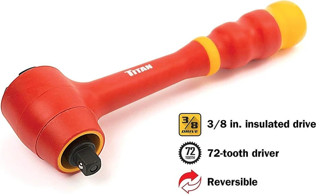 Alt view image 3 of 7 - Titan 68100 19-Piece 3/8-Inch Drive VDE Insulated Socket Set
