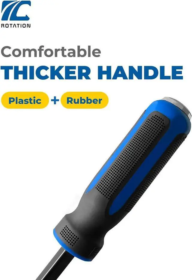Alt view image 3 of 6 - 4-Piece Heavy Duty Pry Bar Set with Thicker Hammer Strike Cap and Angled Tip Ideal for Automotive Repair, Demolition, Nail Pulling
