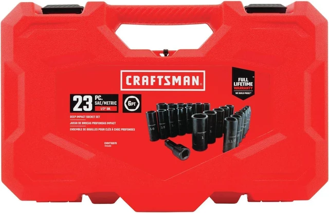 Alt view image 2 of 3 - CRAFTSMAN 23PC IMP. 1/2" SAE/MM DEEP