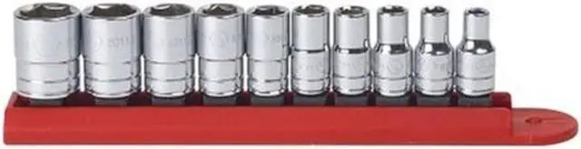 Main image of GEARWRENCH 10 Pc. 1/4" Drive 6 Pt. Standard Socket Set, SAE - 80303