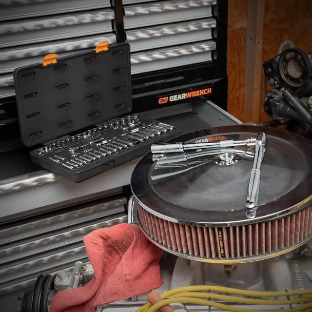 Alt view image 4 of 7 - GEARWRENCH 53 Piece 1/4", 3/8" Metric 6 Point SAE Standard & Deep Mechanics Tool Set - 89091