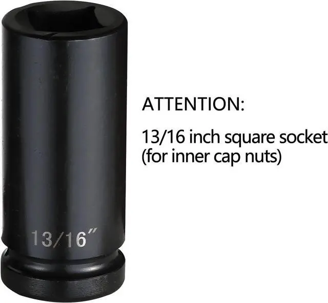 Alt view image 6 of 7 - ZOYAKKI 3/4" Drive Impact Socket Set, 21 Piece Deep Socket Assortment, 6-Point Deep Imperial Sizes (3/4-Inch to 2-Inch) | Cr-Mo Steel Includes Adapters and Ratchet Wrench Andextension Rod