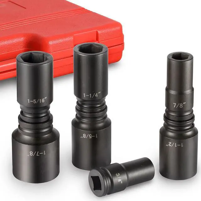 Alt view image 7 of 7 - ZOYAKKI 3/4" Drive Impact Socket Set, 21 Piece Deep Socket Assortment, 6-Point Deep Imperial Sizes (3/4-Inch to 2-Inch) | Cr-Mo Steel Includes Adapters and Ratchet Wrench Andextension Rod
