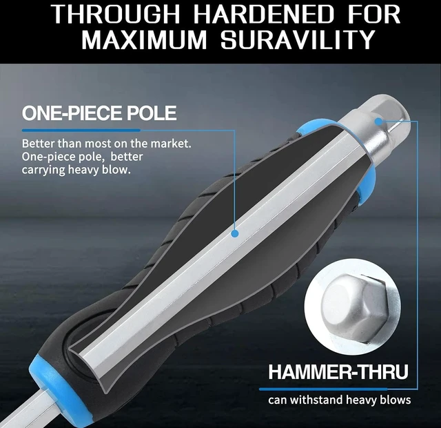 Alt view image 3 of 7 - 12-Piece Magnetic Screwdriver Set Heavy Duty Screwdriver Set Go-Thru Steel Blades High Torque 6 Phillips & 6 Flat Head Tips Screwdrivers Set with Case