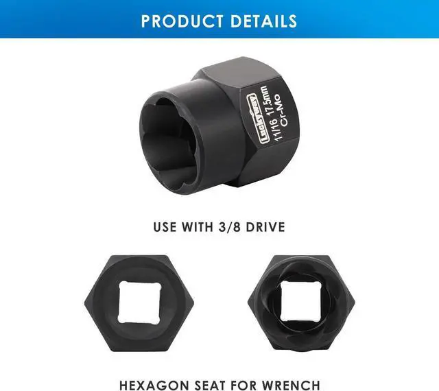 Alt view image 3 of 7 - Luckyway 13-Piece Impact Bolt & Nut Remover Set, Nut Extractor Socket, Bolt Remover Tool Set