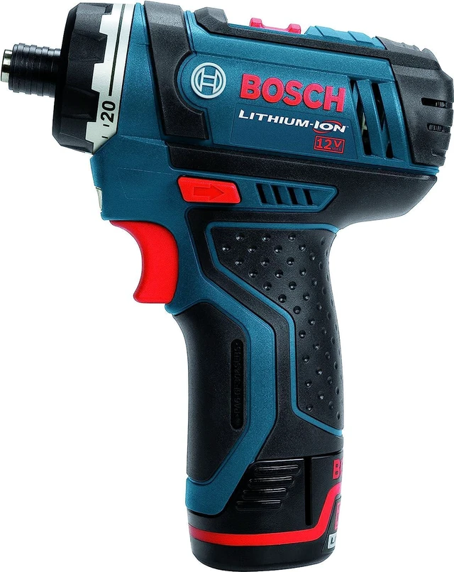 Alt view image 3 of 7 - Bosch PS21-2A 12V Max 2-Speed Pocket Driver Kit with 2 Batteries, Charger and Case, Blue