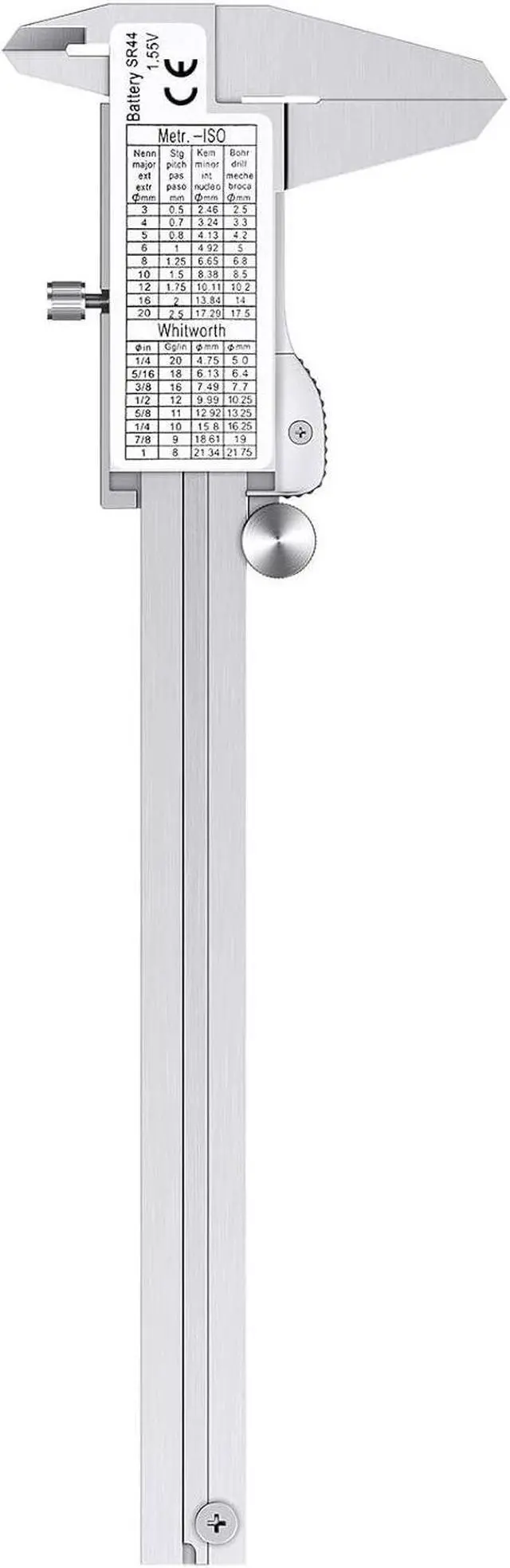 Alt view image 7 of 7 - Neoteck 6 inch/150mm Digital Caliper + Feeler Gauge Set Stainless Steel Electronic Vernier Caliper with Fractions/Inch/Metric Conversion Measuring Tool for Length Width Depth Inner Outer Diameter