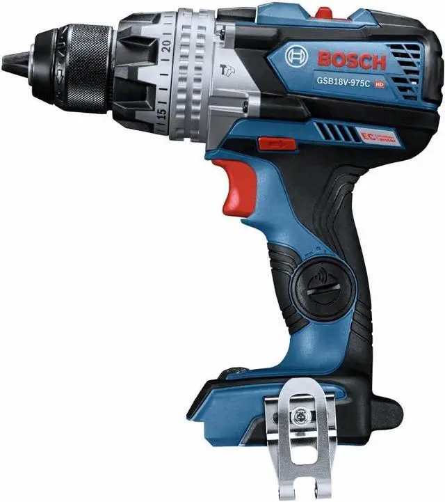 Alt view image 5 of 7 - Bosch GSB18V-975CN 18V Brushless Connected-Ready Brute Tough 1/2 in. Hammer Drill/Driver Bare Tool (Battery Not Included)