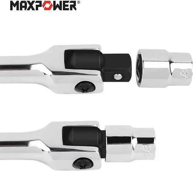 Alt view image 4 of 6 - MAXPOWER 1/2-Inch Drive Breaker Bar, 24-Inch Extended Leverage Breaker Bar Flex Handle