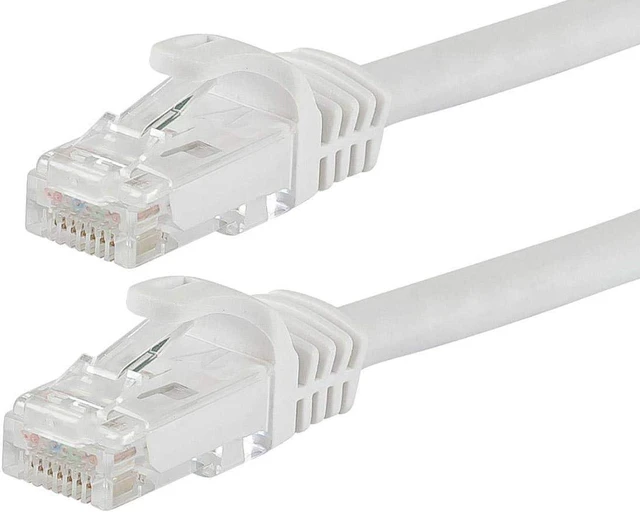 Main image of Monoprice 111348 50' Flexboot Series 24AWG UTP Ethernet Network Cable and #44, White