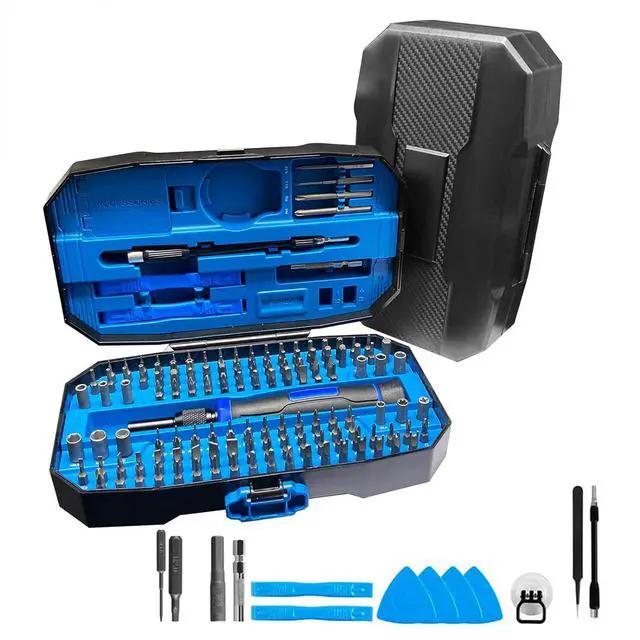 Alt view image 2 of 4 - Precision Screwdriver Set 152 in 1,Small Magnetic Screwdriver Set with Case,Small Mini Screwdriver Set,Electronic Repair Tool Kit for Computer, Laptop, Phone, Mocbook,PC,RC, Jewelers, Glasses