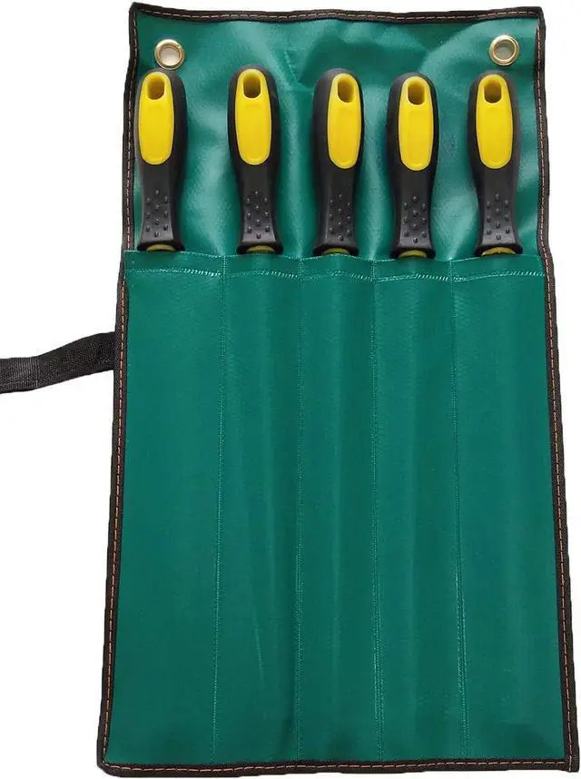 Alt view image 5 of 7 - LK-WORLD 10 Inch Premium Grade High Carbon Hardened Steel File Set/Comfortable Rubber Hand Grip Handles/Best For Shaping Wood/Leather/Metal & Sharpening Tools(5 Pcs)(Steel file, 10''Steel file)