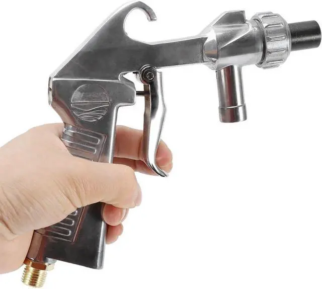 Alt view image 2 of 7 - Jewboer Sandblaster Sand Blaster Gun Kit for Abrasive Media Blaster Sandblasting Cabinet with Hose Nozzles Tip