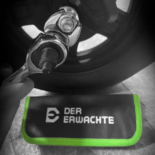 Alt view image 5 of 7 - Der Erwachte 10-Piece 3/8" Drive Crowfoot Wrench Set, Open End Wrench Set, Metric, Size Covers 10-19mm, CR-V Steel, Tools for Mechanics, Access Fasteners in Tight Spaceswith Zipper Bag