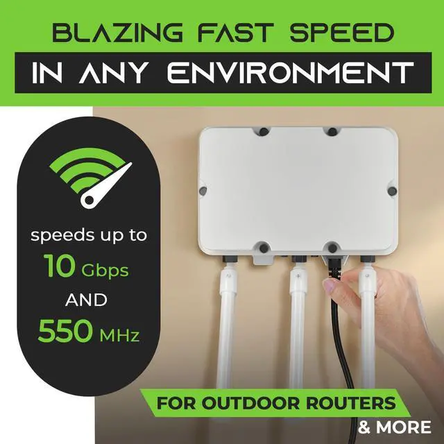 Alt view image 7 of 7 - GearIT Cat6 Outdoor Cable - 100ft Waterproof Direct Burial 23AWG Cat 6 Ethernet - FTP Foil Twisted Pair, Shielded, LLDPE Waterproof and UV Resistant