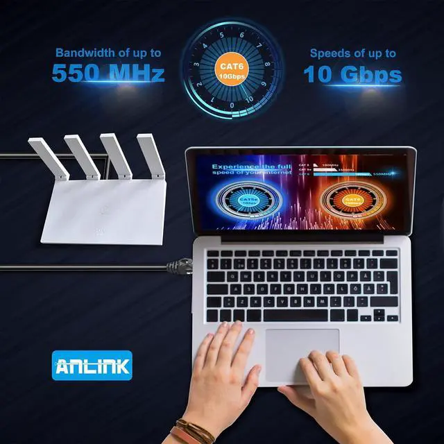 Alt view image 3 of 7 - Cat6 Ethernet Cable - 6ft (1.8M) 5-Pack Multi-Color, Cat6 RJ45, LAN, 24AWG UTP, Network, Patch, Internet Cable - (6 feet, 5 Pack)