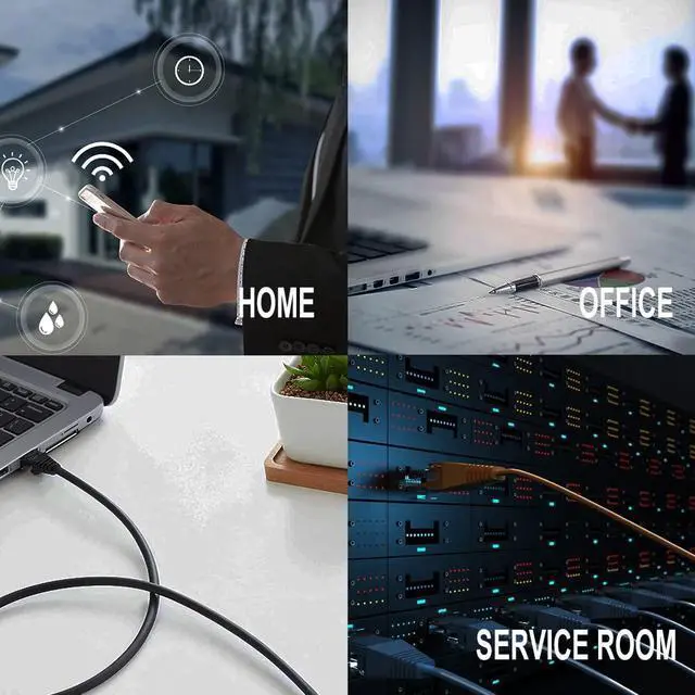 Alt view image 7 of 7 - Cat6 Ethernet Cable - 6ft (1.8M) 5-Pack Multi-Color, Cat6 RJ45, LAN, 24AWG UTP, Network, Patch, Internet Cable - (6 feet, 5 Pack)