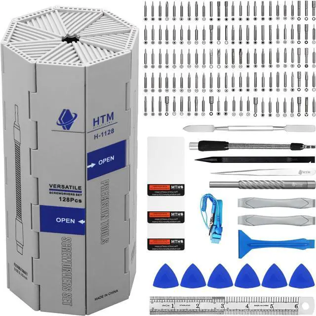 Main image of HengTianMei 142 in 1 Precision Screwdriver Set Professional Magnetic Repair Tool Kit for Computer, Laptop, Xbox, Macbook, Game Console (H1128)
