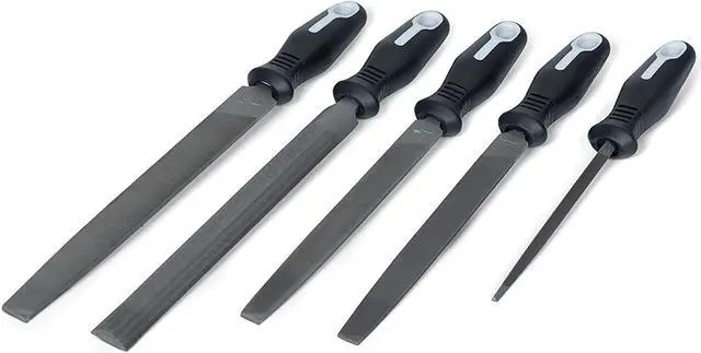 Main image of Crescent 5 Piece General Purpose File Set with Ergonomic Handles | 22040HNNN