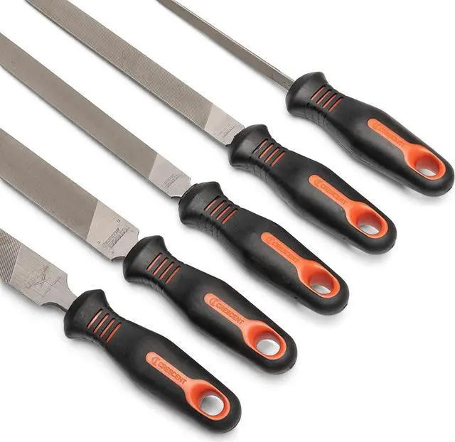 Alt view image 3 of 5 - Crescent 5 Piece General Purpose File Set with Ergonomic Handles | 22040HNNN