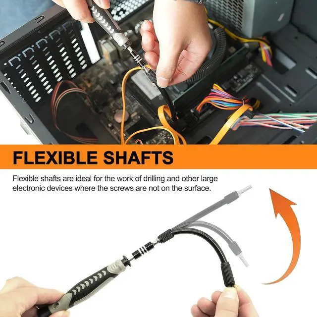 Alt view image 7 of 7 - Precision Screwdriver Set 130 in 1 Electronics Magnetic Screwdriver Set with 120 bits Repair Tool Kit for Computer PC Laptop Phone Mac Tablet Home DIY Game Consoles Glasses Watch