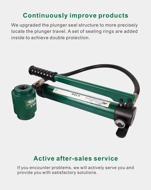 Alt view image 4 of 5 - Hydraulic Knockout Punch Electrical Conduit Hole Cutter Set KO Tool Kit 1/2 to 2 inch (8T(1/2"-2"))