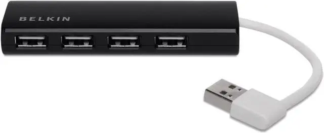 Alt view image 10 of 10 - Belkin Ultra-Slim 4-port USB Hub
