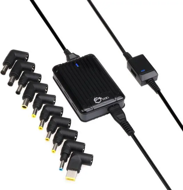 Alt view image 19 of 19 - SIIG Ultra-Compact Universal Laptop Power Adapter - 90W