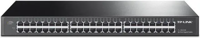 Alt view image 2 of 2 - tp-link tl-sg1048 48-port 10/100/1000mbps gigabit 19-inch rackmount switch, 96gbps switching capacity