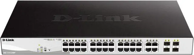 Alt view image 19 of 20 - D-Link 28-Port Layer 2 Smart Managed Gigabit Poe Switch