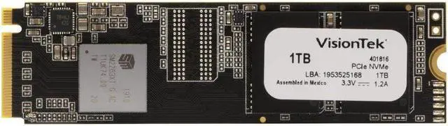 Alt view image 7 of 7 - VisionTek - 901304 - VisionTek PRO XMN 1 TB Solid State Drive - M.2 Internal - PCI Express NVMe (PCI Express NVMe 3.0 x4) - 2110 MB/s Maximum Read Transfer Rate - 3 Year Warranty