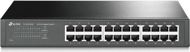 Alt view image 10 of 10 - TP-Link 24 Port Gigabit Ethernet Switch | Desktop or Rackmount | Lifetime Protection | Plug & Play | Shielded Ports | Sturdy Metal | Fanless Quiet | Traffic Optimization | Unmanaged (TL-SG1024S)