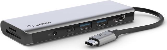 Alt view image 6 of 20 - Belkin CONNECT USB-C 7-in-1 Multiport Hub Adapter PVC003btSGY