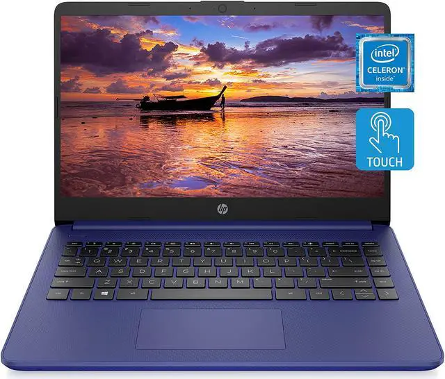 Alt view image 15 of 20 - HP 14 Series 14" Touchscreen Laptop - Intel Celeron N4020 - 4GB RAM - 64GB eMMC - Windows 10 Home in S mode- Indigo Blue  14-dq0050nr (47X80UA#ABA)
