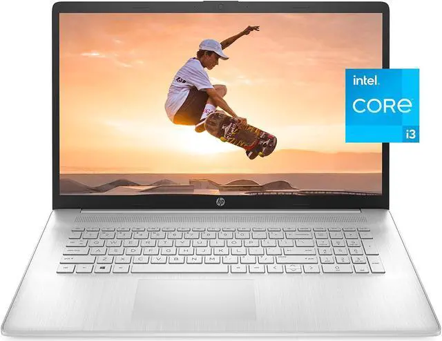 Alt view image 8 of 8 - HP 17 Series 17.3" HD+ Touchscreen Laptop Intel Core i3-1125G4 8GB RAM 256GB Natural Silver