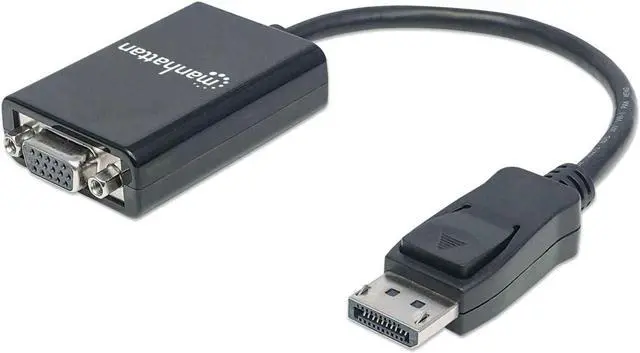 Alt view image 14 of 18 - Manhattan DisplayPort to VGA Converter Cable - DisplayPort/VGA for Monitor, Video Device, Projector, Notebook, Desktop Computer - 1.35 GB/s - 5.91" - 1 x DisplayPort Male Digital Video - 1 x HD-15 Fem