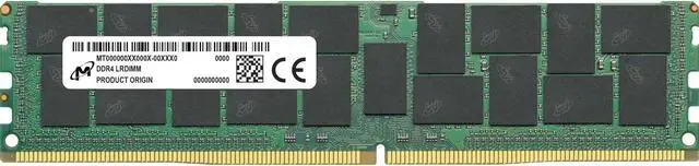 Alt view image 5 of 7 - Crucial 64GB DDR4 SDRAM Memory Module - For PC/Server, Workstation - 64 GB (1 x 64GB) - DDR4-3200/PC4-25600 DDR4 SDRAM - 3200 MHz Dual-rank Memory - CL22 - 1.20 V - ECC - 288-pin - LRDIMM - 3 Year War