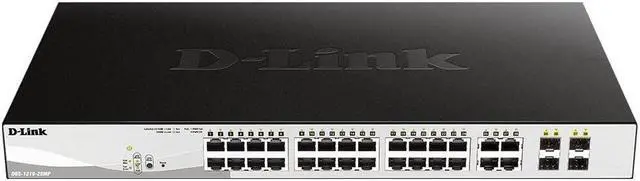 Alt view image 20 of 20 - D-Link 28-Port Layer 2 Smart Managed Gigabit Poe Switch